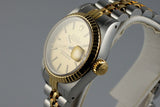 1987 Rolex Ladies Two Tone DateJust 69173 with Box and Papers