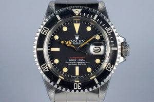 1971 Rolex Red Submariner 1680 Mark V Dial