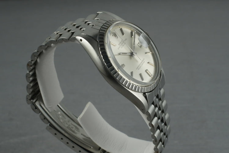 Rolex Stainless Steel Datejust 1603 Silver Dial