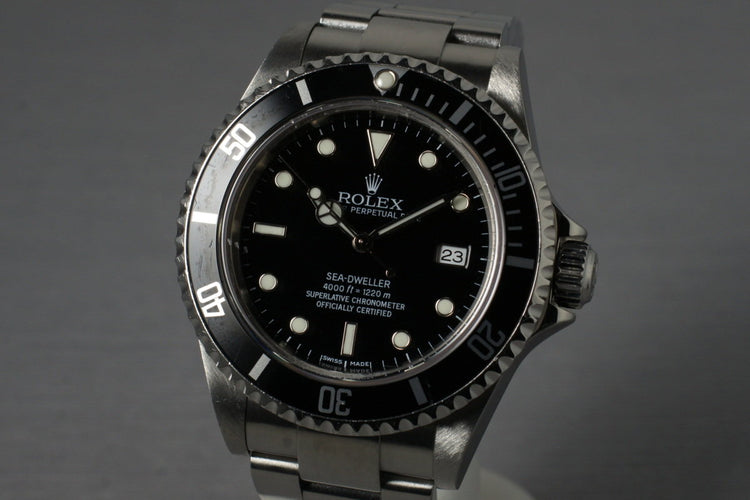 2004 Rolex Sea Dweller 16600T with Box and Papers