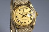 1977 Rolex YG Day Date1803 Matte Champagne Roman 'Buckley' Dial