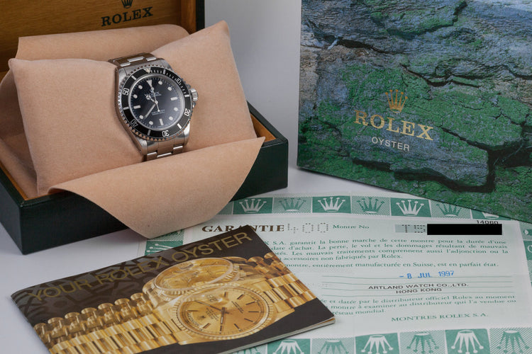 1995 Rolex Submariner 14060 with Box and Papers