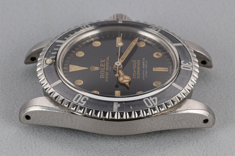 1963 Rolex Pointed Crown Guard Submariner 5512 with Gilt 4 Line Underline Dial