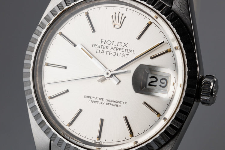 1985 Rolex DateJust 16030 Silver Dial