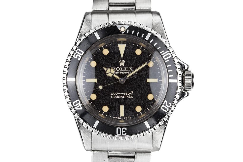 1967 Rolex Submariner 5513 Gilt  "Bart Simpson" Dial with Night Sky Patina