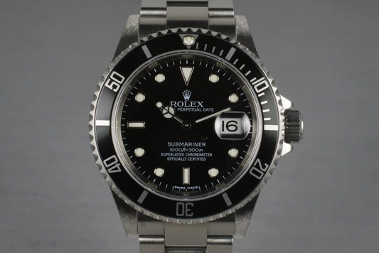 2006 Rolex Submariner 16610T with Box and Papers