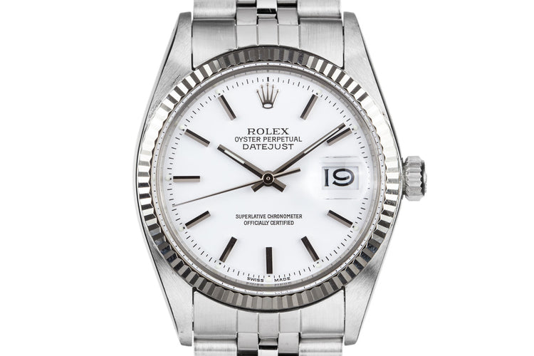 1972 Rolex DateJust 1601 with White Dial