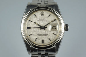 1972 Rolex DateJust Linen Dial 1601
