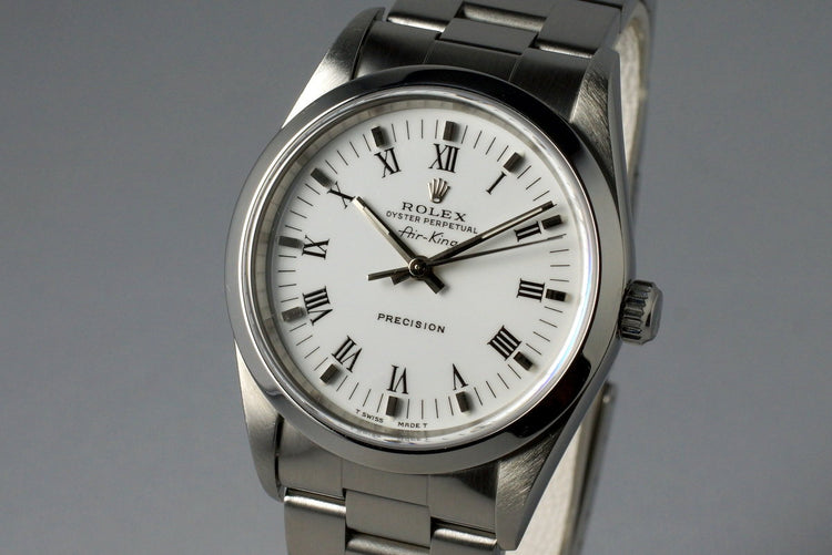 1996 Rolex Air-King 14000 White Roman Dial