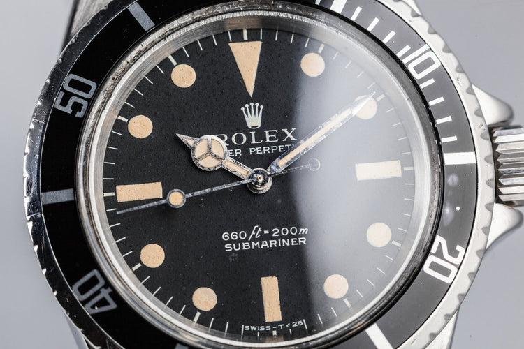 1968 Rolex Submariner 5513 with Rolex Service Papers