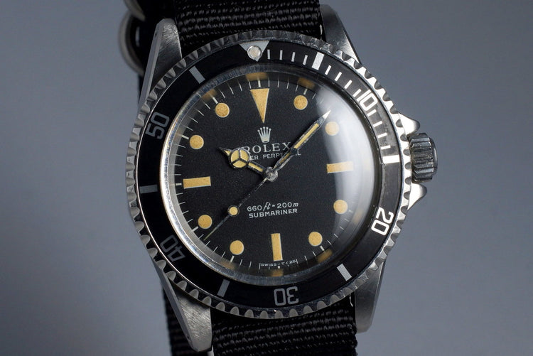 1970 Rolex Submariner 5513 Serif Dial
