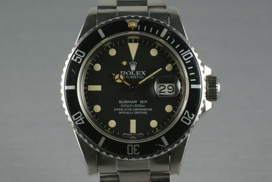 Rolex Submariner 16800 Matte Dial