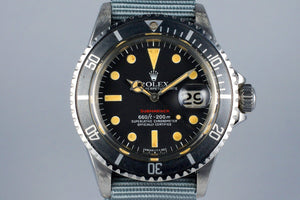 1972 Rolex Red Submariner 1680 Mark VI Dial