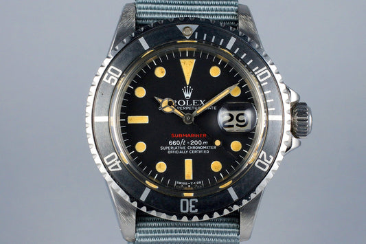 1972 Rolex Red Submariner 1680 Mark VI Dial