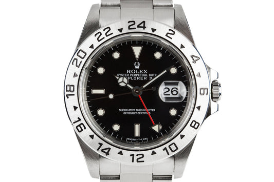 1997 Rolex Explorer II 16570 Black Dial