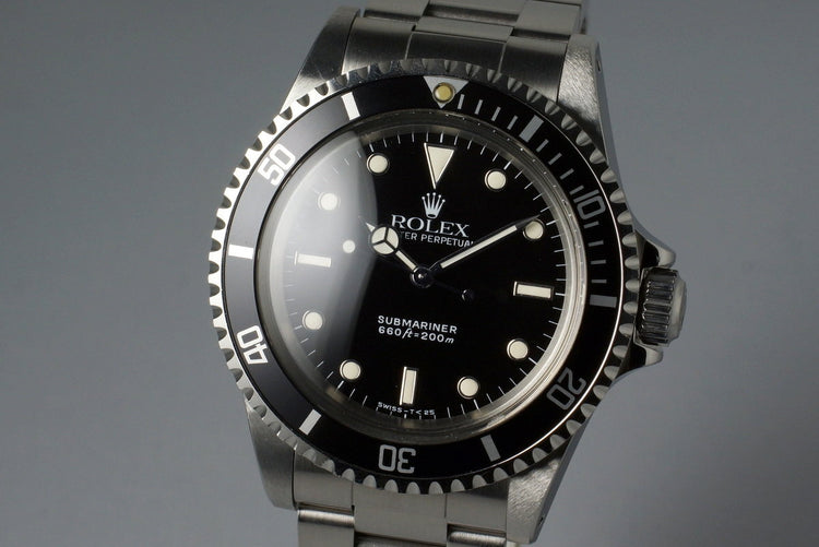 1989 Rolex Submariner 5513 with Box and Papers