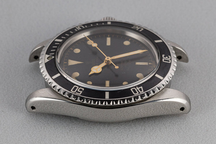 1961 Tudor Pointed Crown Guard Case Submariner 7928 with Gilt Dial