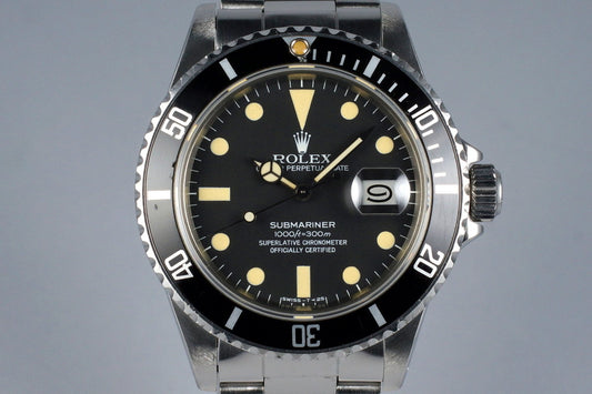 1981 Rolex Submariner 16800 RSC Papers