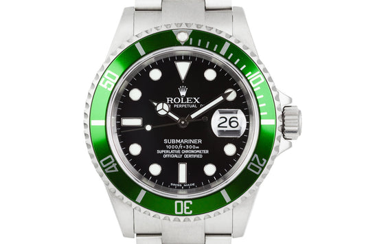 2005 Rolex Submariner 16610 Green Bezel with Box and Papers