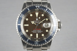 Rolex Red Submariner  1680 Meters First Mark 2 BROWN dial