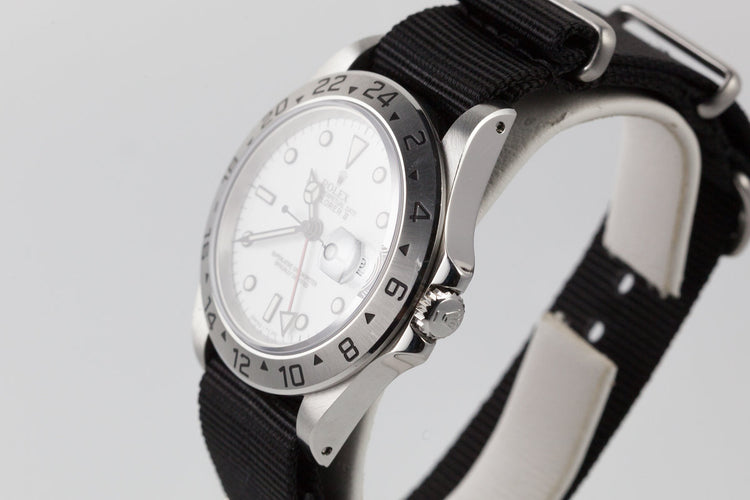 1991 Rolex Explorer II 16570 White Dial