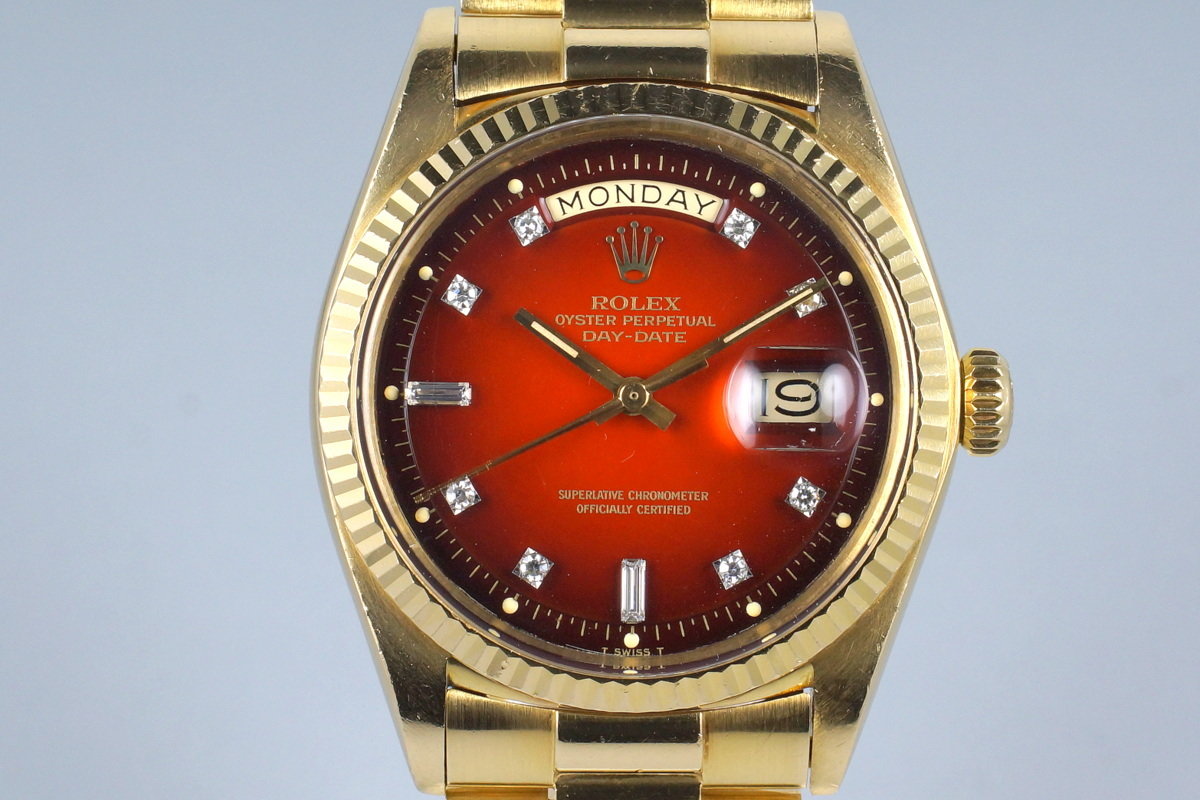 Diamond red face on sale rolex