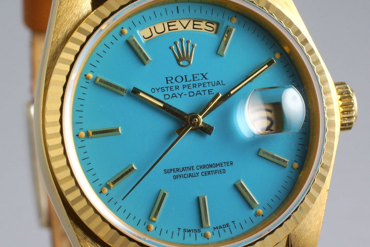 1979 YG Day-Date 18038 Baby Blue Stella Dial