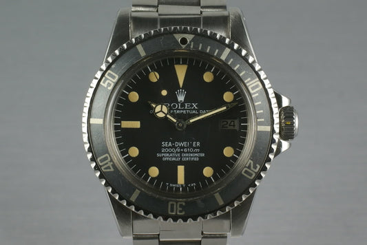 Rolex Sea Dweller 1665 Rail Dial
