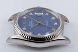 1996 Rolex Datejust 16234 Blue Sodalite Diamond Dial