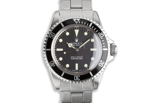 1967 Rolex Submariner Meters First Dial with Creamy "Day Glow" Lume