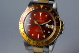 1980 Rolex Two Tone GMT 16753 Root Beer 'Red' Dial