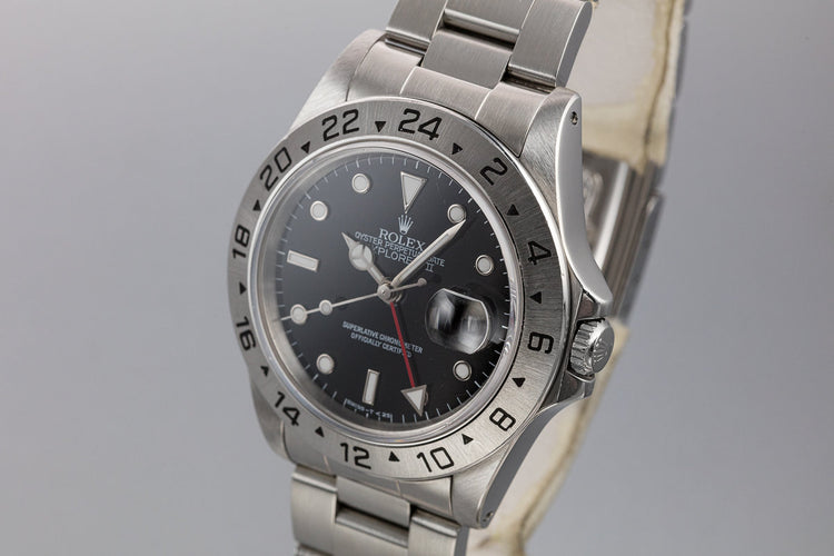 1991 Rolex Explorer II 16570 Black Dial with Box and Papers