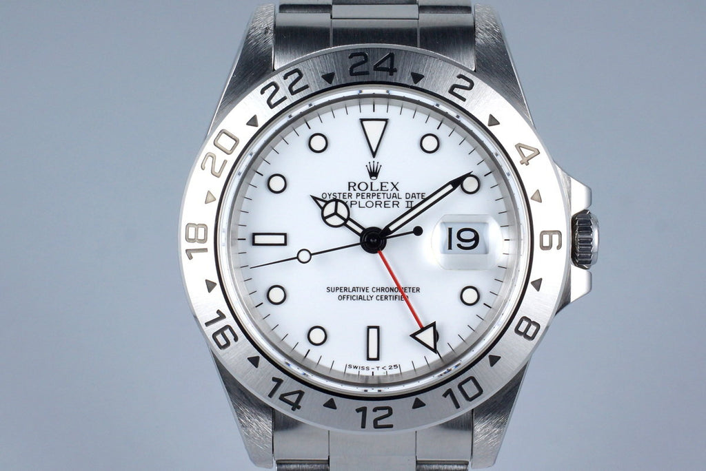 1994 Rolex Explorer II 16570 White Dial with Box and Papers