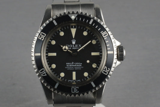 1970 Rolex Submariner  5512 with Feet First