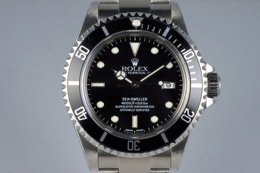 2001 Rolex Sea Dweller 16600
