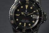 1971 Rolex Red Submariner 1680 with Mark 5 Dial