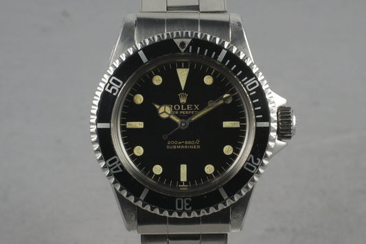 1963 Rolex Submariner 5513 Early PCG SWISS Underline Dial