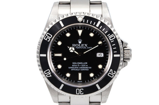 1999 Rolex Sea Dweller 16600 SWISS only Dial