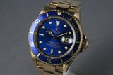 1993 Rolex 18K Submariner 16618 with Box and Papers