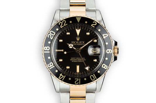 1979 Rolex Two-Tone GMT-Master 16753 Black Nipple Dial