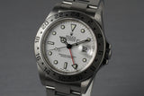 2003 Rolex Explorer II 16570 with White Dial