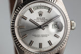 1967 Rolex WG Day-Date 1803 Silver 'Wide Boy' Dial