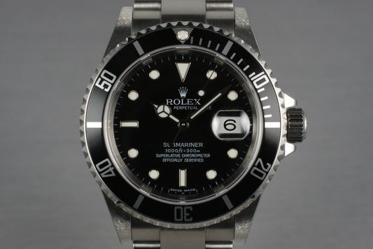 2006 Rolex Submariner 16610 with Box and Papers
