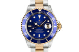1997 Rolex Two-Tone Submariner 16613 Blue Dial with Box and Papers