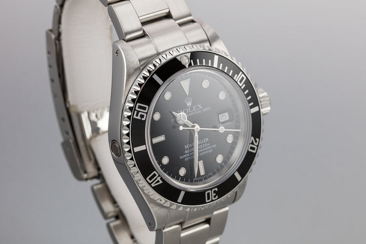 1997 Rolex Sea-Dweller 16600 with Box, Papers, Service Papers, and Dive Kit