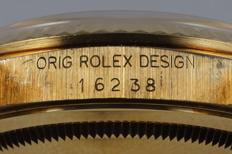 1989 Rolex YG DateJust 16238