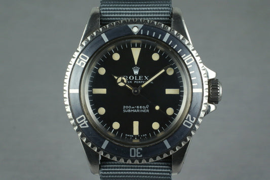 1968 Rolex Submariner 5513 Meters First