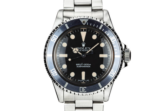 1978 Rolex Submariner 5513 with Mark 1 Maxi Dial and Box and Papers