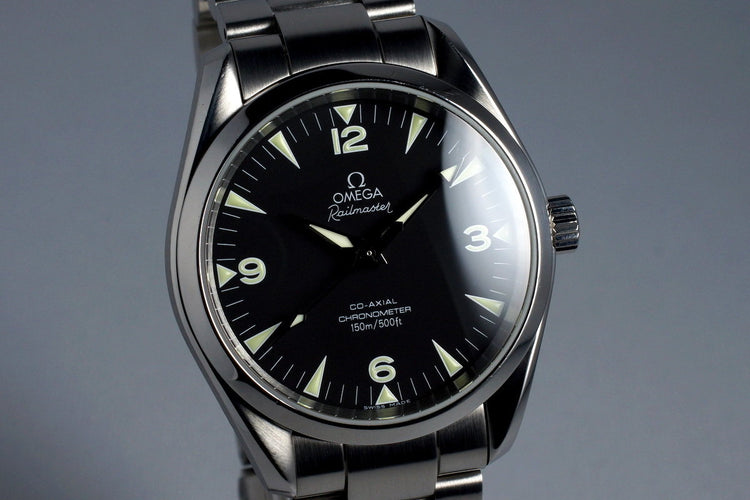 2005 Omega Co-Axial Railmaster 2503.52 with Box and Papers