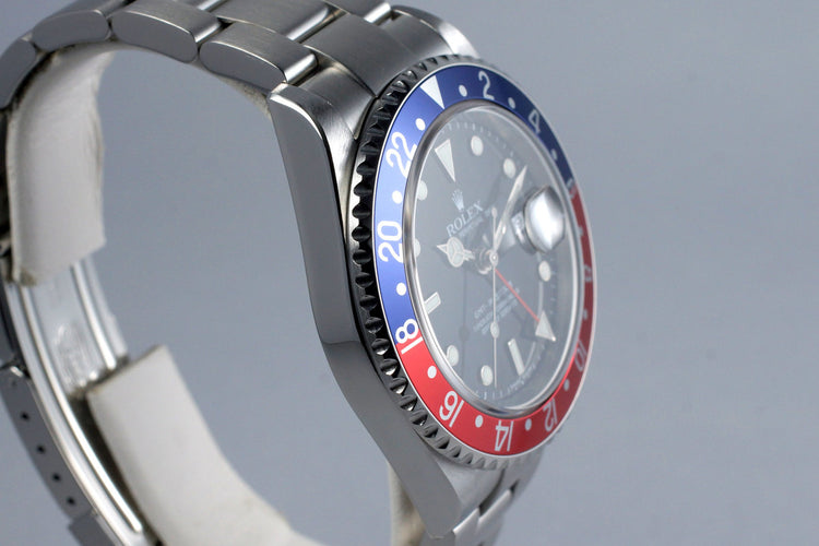 2007 Rolex GMT II 16710 Pepsi with 3186 Movement